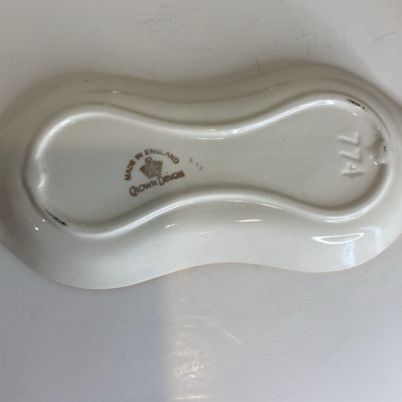 Vtg Crown Devon Porcelain Set of Mini Gold Cream, Sugar and Matching Tray China - Picture 11 of 14